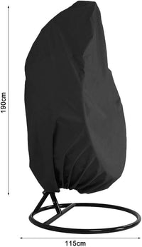 Thumbnail for Premium Guard Outdoor Hanging Chair Cover - Large/Black