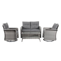 Thumbnail for The Leigh 4 Seat Rattan Sofa Lounge Set