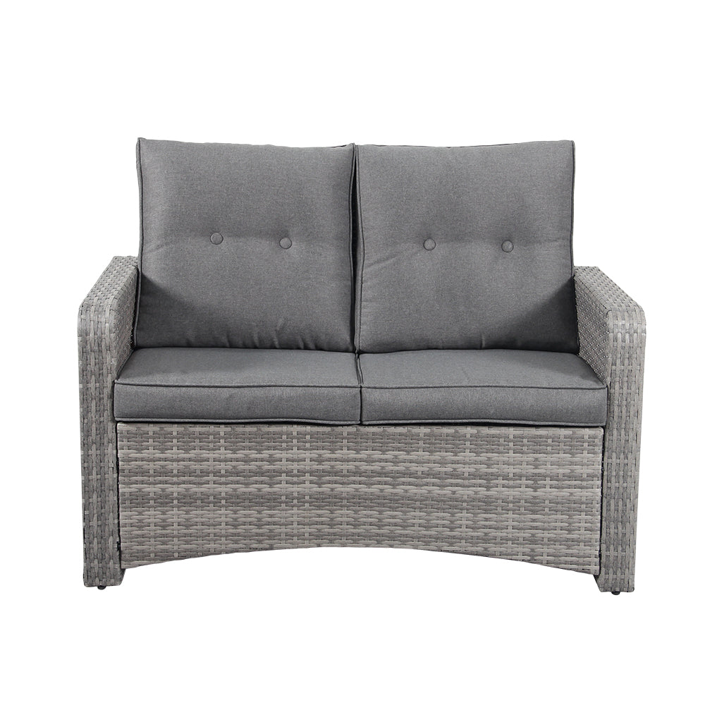 The Leigh 4 Seat Rattan Sofa Lounge Set - Madefor.Living