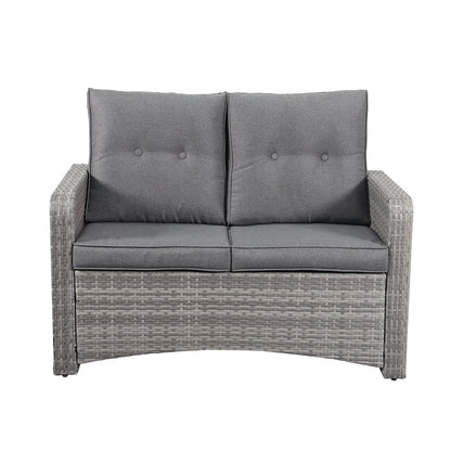 The Leigh 4 Seat Rattan Sofa Lounge Set - Madefor.Living