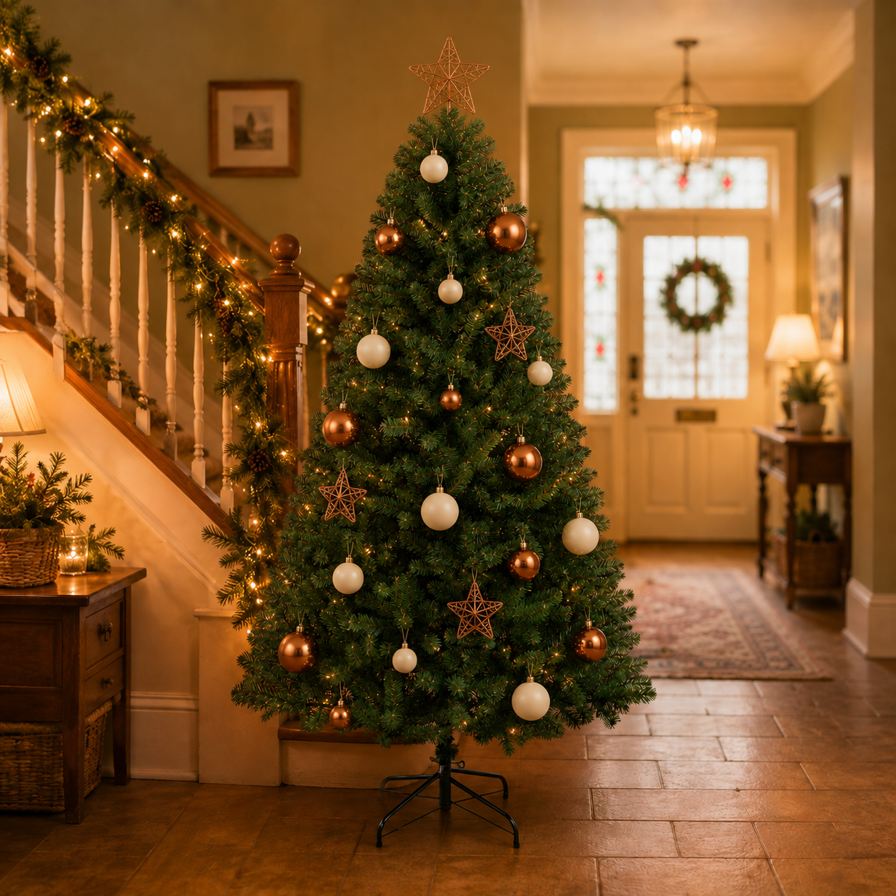 Festive Christmas 6 FT Full Christmas Tree - Green