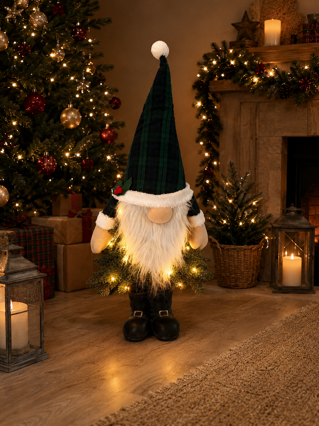 Hamish the Highland Gnome – Light-Up Tartan Gnome
