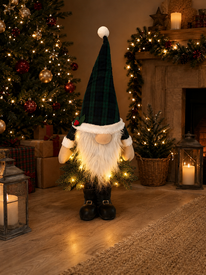 Hamish the Highland Gnome – Light-Up Tartan Gnome