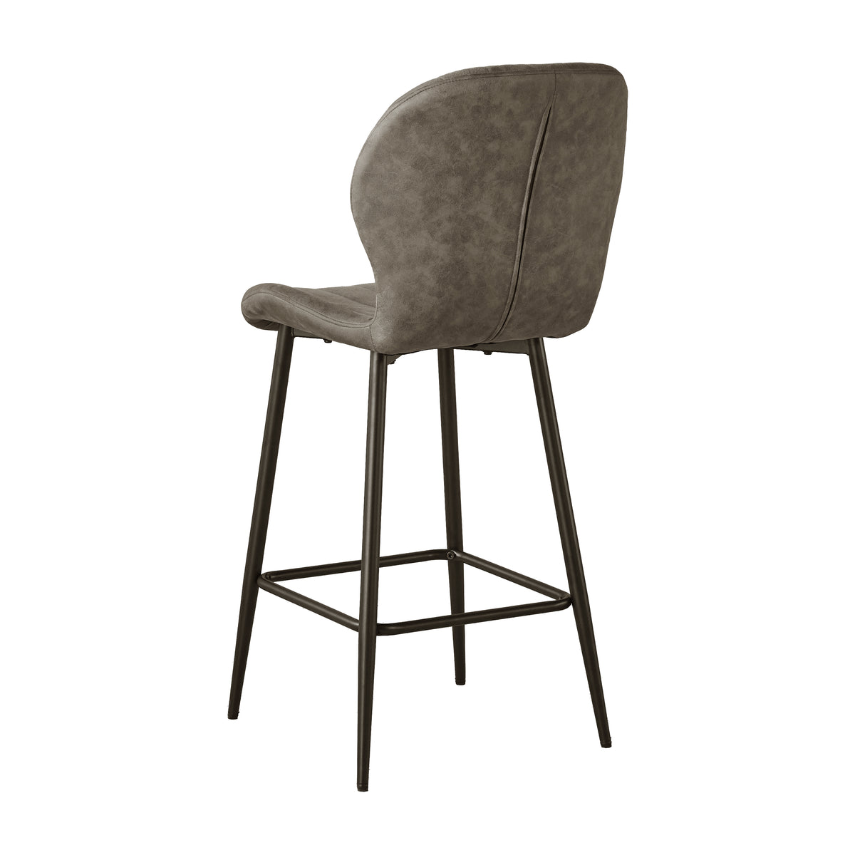 Jaydn Distressed Leather Comfort Bar Stools