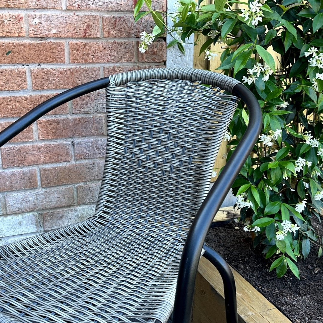 The Bolero 2 Seat Modern Rattan Bistro Set - 2 Colours - Madefor.Living