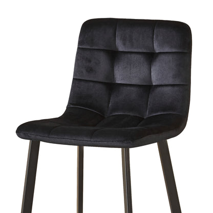 Erica Plush Velvet Comfort Bar Stools - Set of 4