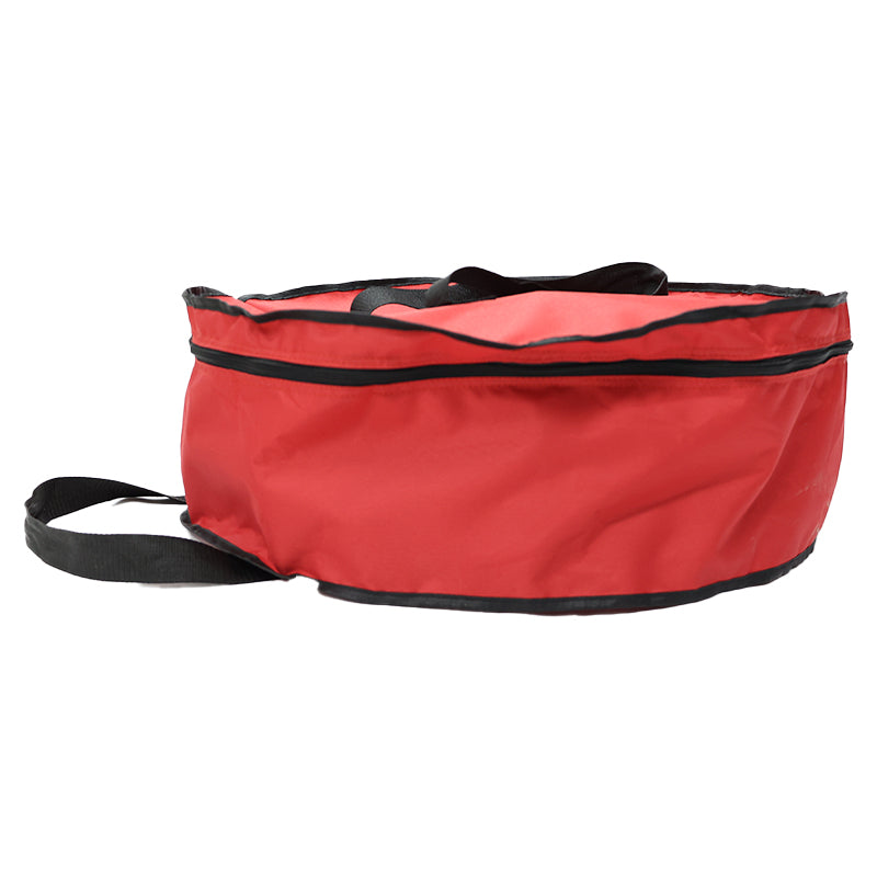 Christmas Xmas Wreath Decoration Zip Up Sack Fabric Storage Bag