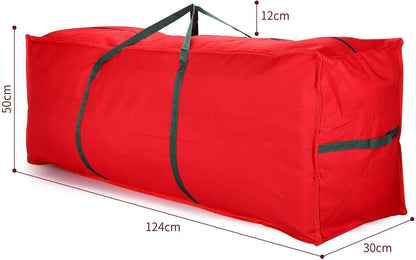 Christmas Xmas Tree Decoration Zip Up Sack Fabric Storage Bag