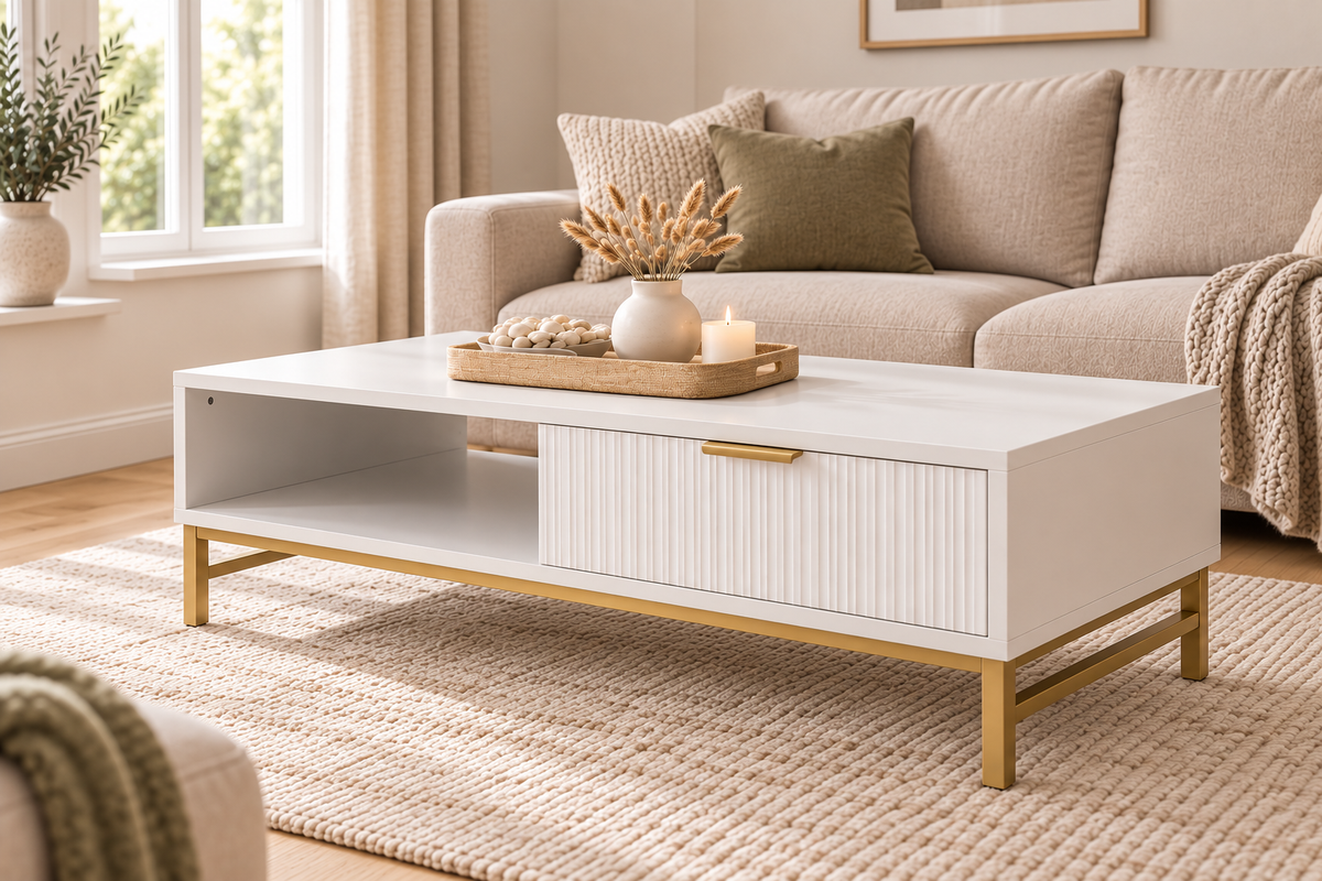 The Maddison Ridged Coffee Table