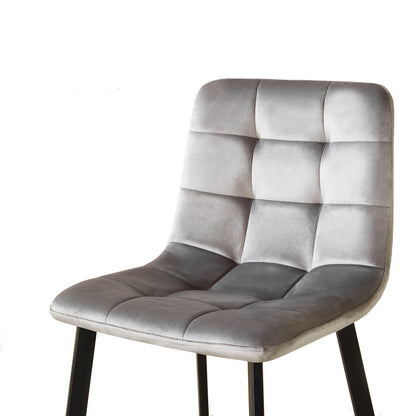 Erica Plush Velvet Comfort Bar Stools - Set of 4