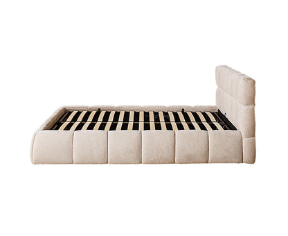 The Maya Upholstered Soft Plush Ottoman Bed Frame