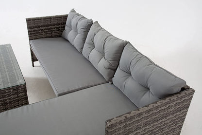 The Riverside Grey Corner Rattan Set - Madefor.Living