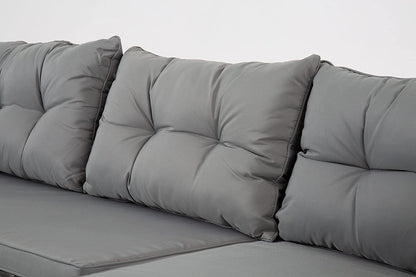 The Riverside Grey Corner Rattan Set - Madefor.Living