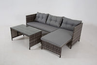 Thumbnail for The Riverside Grey Corner Rattan Set