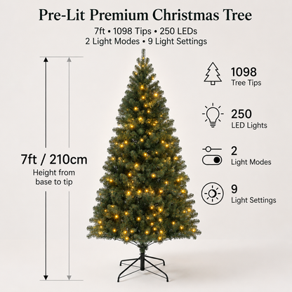 Richmond Fir Winter Pre-Lit Artificial Christmas Tree