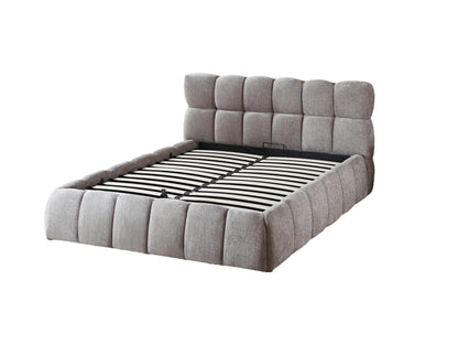 The Maya Upholstered Soft Plush Ottoman Bed Frame