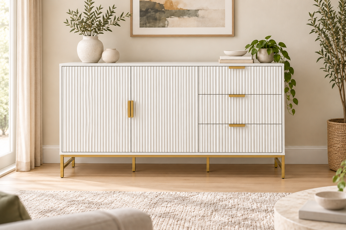 The Maddison Ridged Sideboard