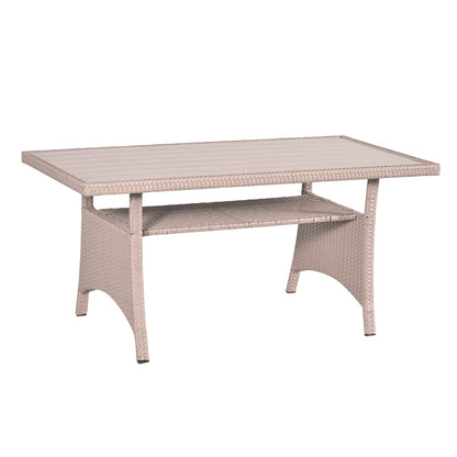 York 8 Seat grey rattan corner sofa dining set - Madefor.Living