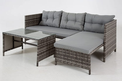 The Riverside Grey Corner Rattan Set - Madefor.Living