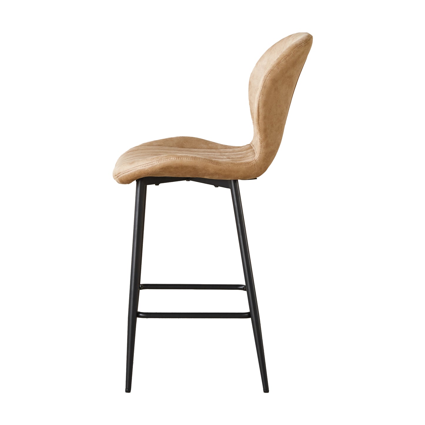 Jaydn Distressed Leather Comfort Bar Stools