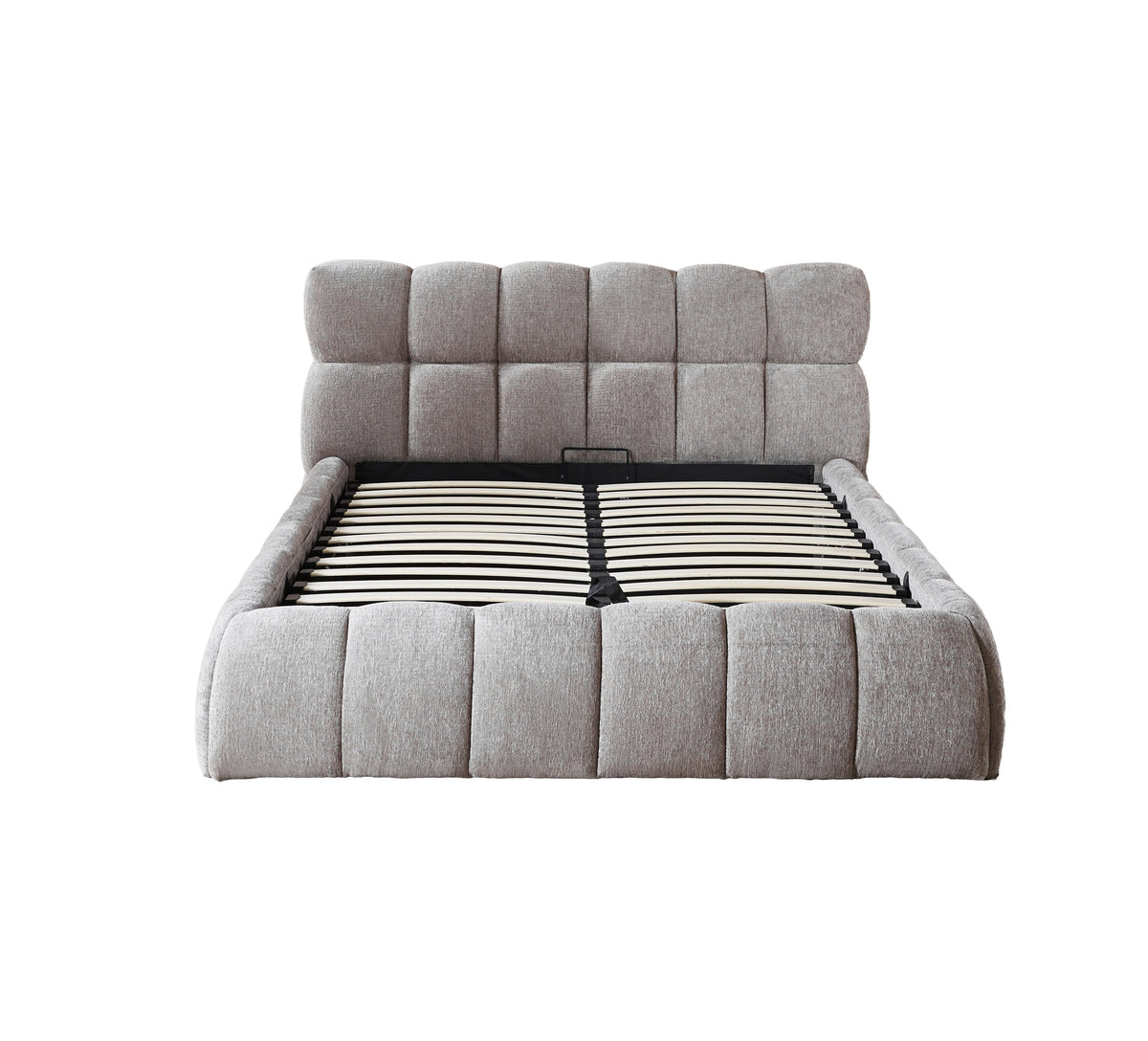 The Maya Upholstered Soft Plush Ottoman Bed Frame