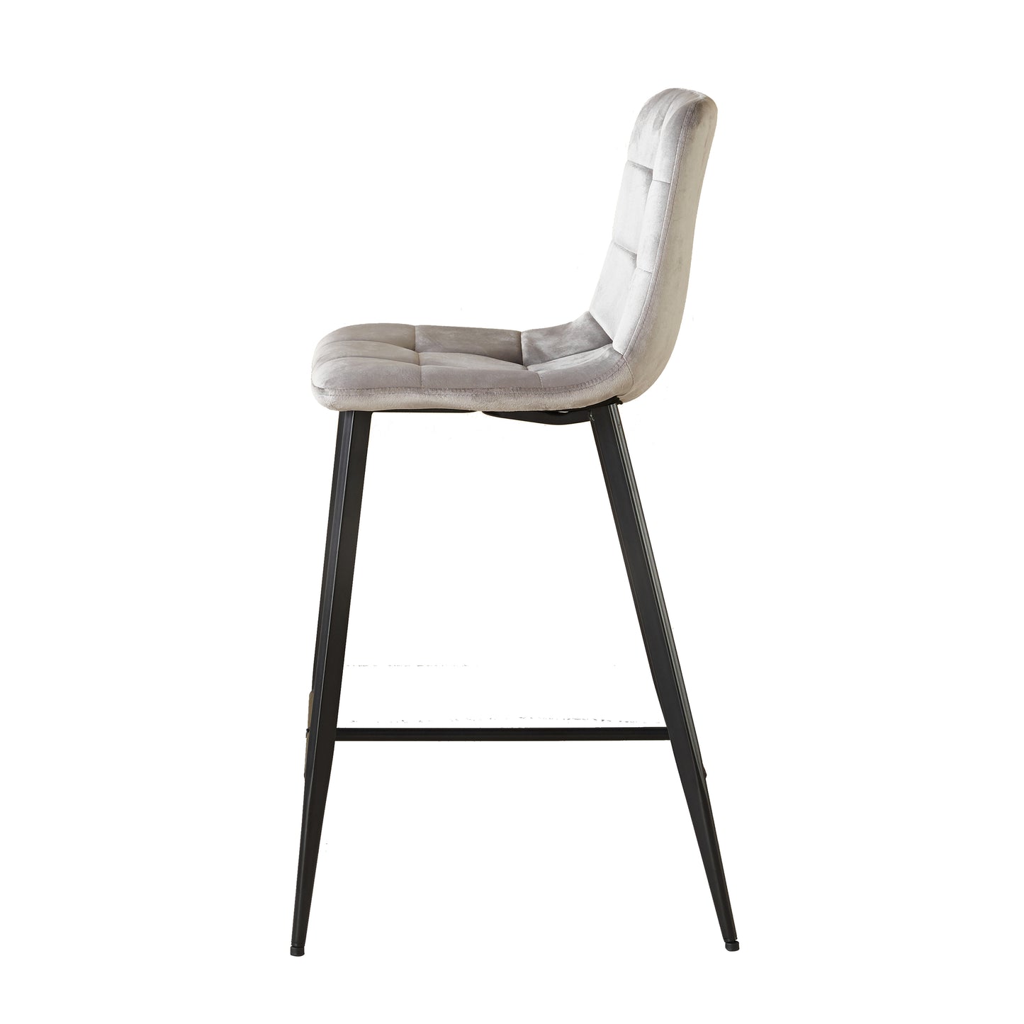 Erica Plush Velvet Comfort Bar Stools - Set of 4