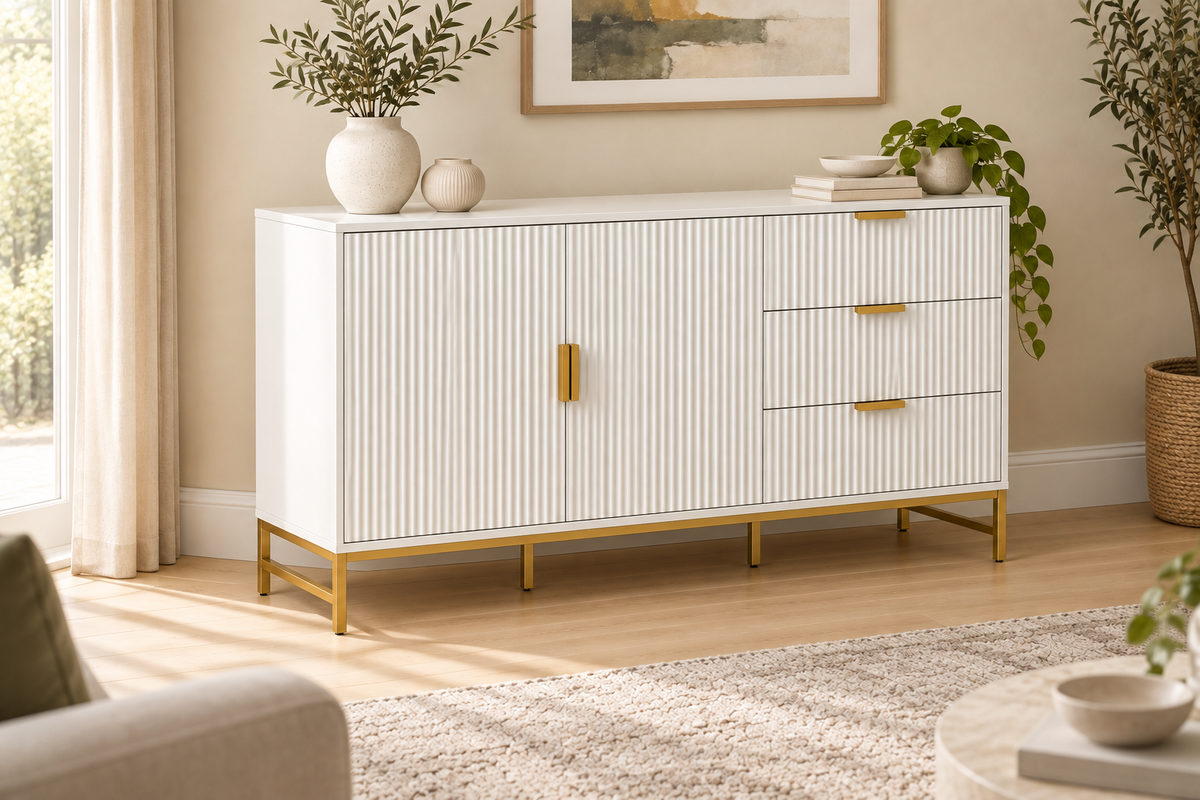 The Maddison Ridged Sideboard