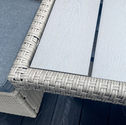 York 8 Seat Grey Rattan Corner Sofa Dining Set - Madefor.Living