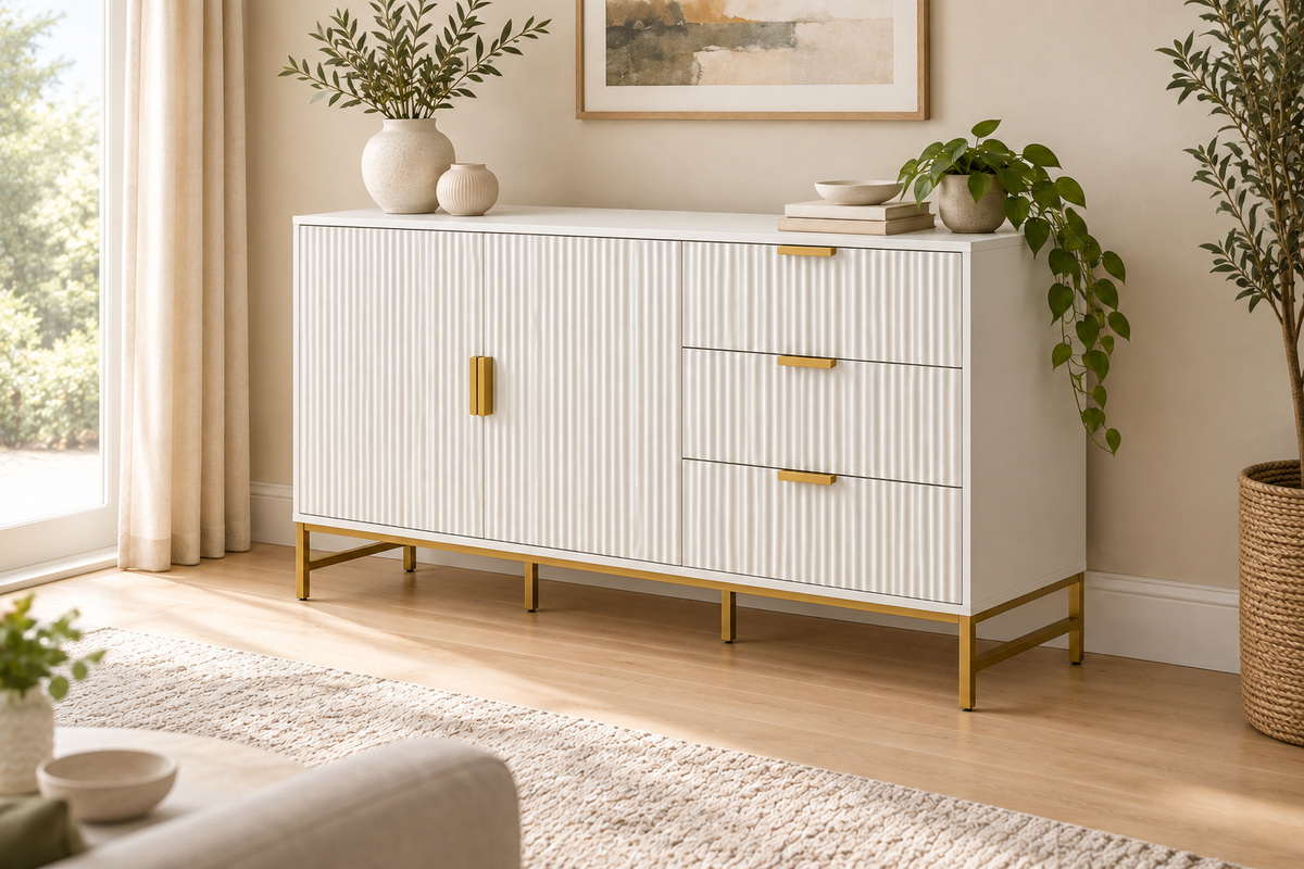 The Maddison Ridged Sideboard