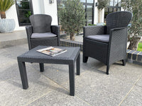 Thumbnail for Folia Rattan effect 2 seat bistro set