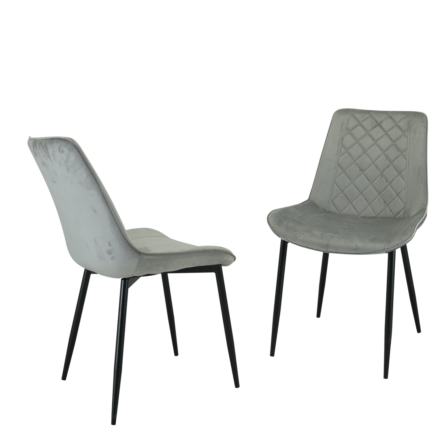 Amelia Velvet Comfort Dining Chairs - Set of 2