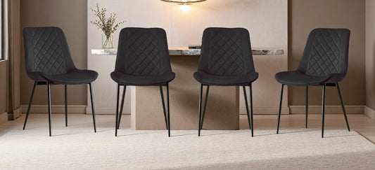 Amelia Velvet Comfort Dining Chairs - Set of 4