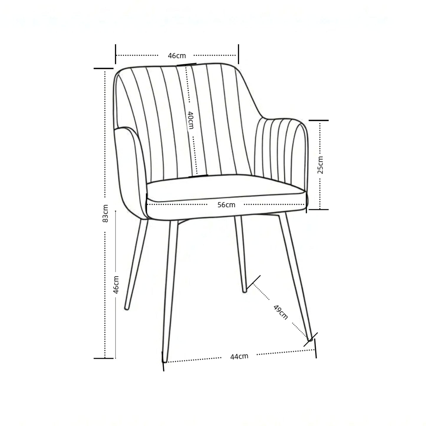 Charlotte Velvet Comfort Dining Chairs - Set of 2 - Madefor.Living