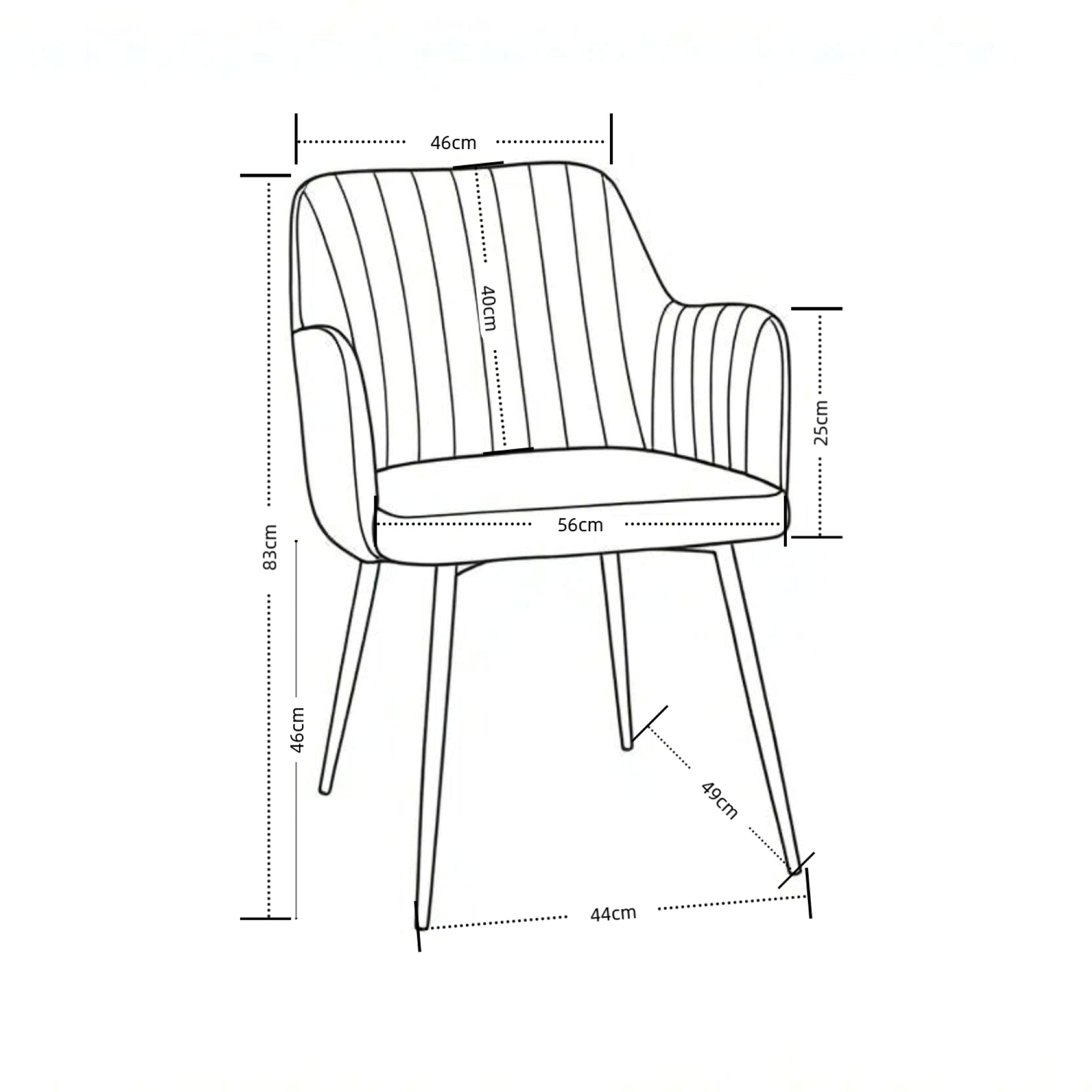 Charlotte Velvet Comfort Dining Chairs - Set of 2 - Madefor.Living