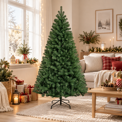 Festive Christmas 6ft Classic Full Green Fir Tree