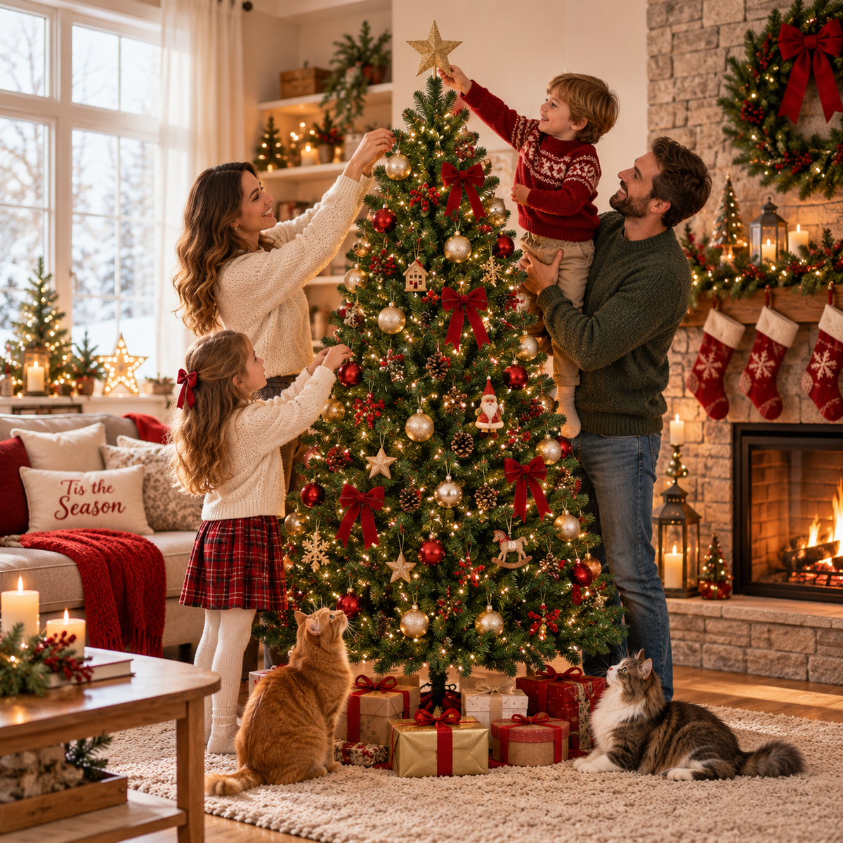Festive Christmas 6ft Classic Full Green Fir Tree