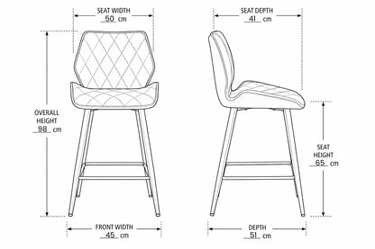 Cayden Comfort Bar Stools