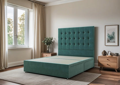 Montgomery Divan Bed Set with 2 Drawers and headboard - Choice of Mattress