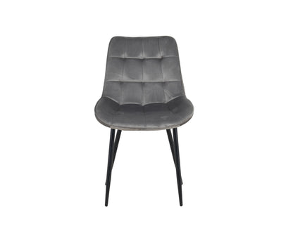 New York Dining Table with 4 Erica Velvet Chairs