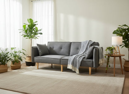 Finnley Two Seat Sofa Bed - Grey - Madefor.Living
