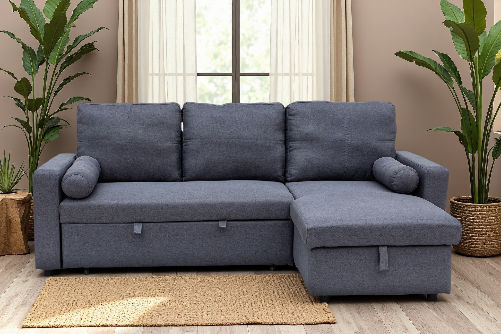 Manhattan 3 Seat Corner Sofa Bed Set - Left or Right - Madefor.Living