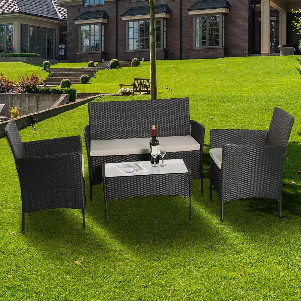 Amazon 4 Piece Garden Rattan Set - Madefor.Living