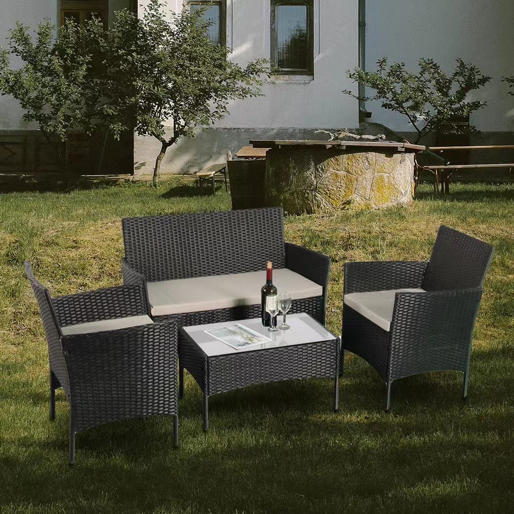 Amazon 4 Piece Garden Rattan Set - Madefor.Living
