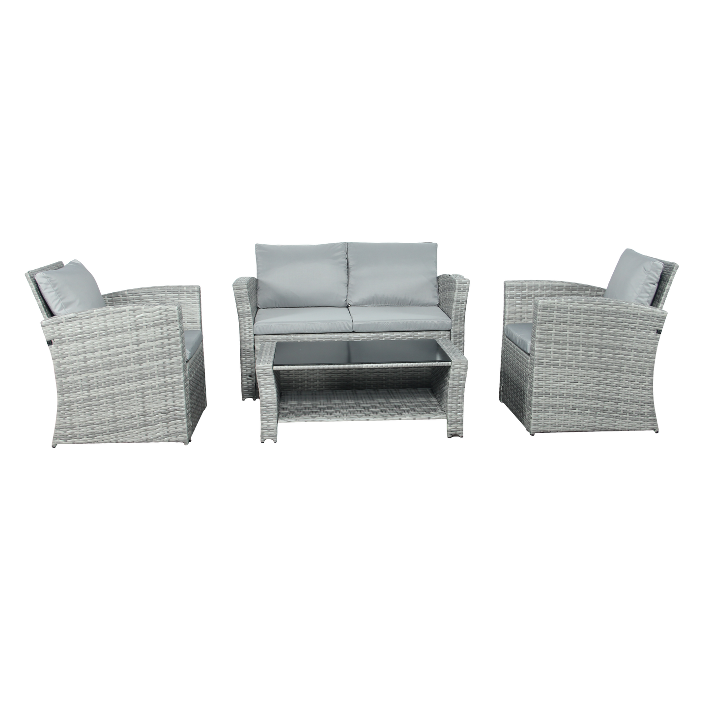 The Wilmslow 4 Seat Rattan Sofa Lounge Set - Madefor.Living