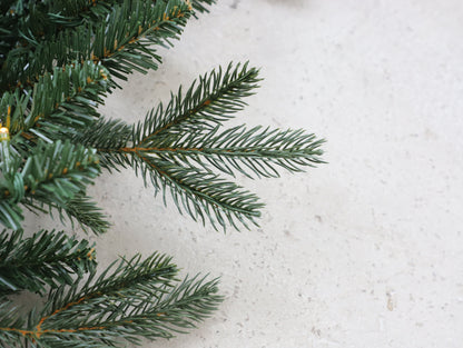 270cm Premium Mixed branch prelit Green Christmas Garland - with timer