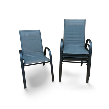 Grey Stacking Garden Dining Chairs - Madefor.Living