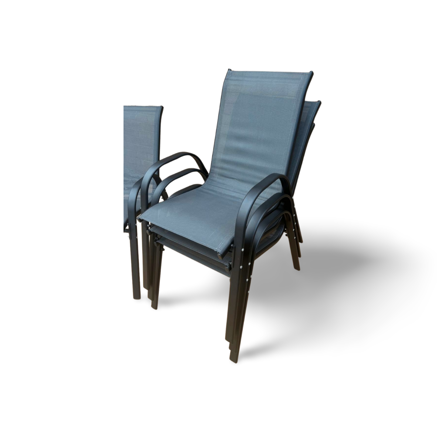 Grey Stacking Garden Dining Chairs - Madefor.Living