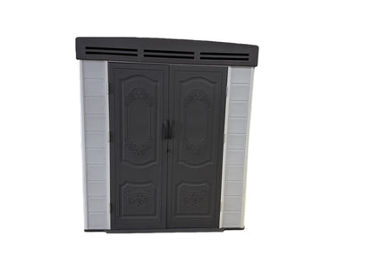 6x4ft plastic shed with window and aluminium structured support - Madefor.Living