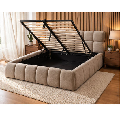 The Maya Plush Ottoman Bed with Sleeply Hybrid Pocket Sprung Mattress – Double & King (Package Deal)