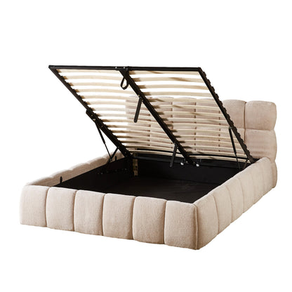 The Maya Plush Ottoman Bed with Sleeply Hybrid Pocket Sprung Mattress – Double & King (Package Deal)